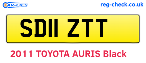 SD11ZTT are the vehicle registration plates.