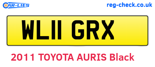 WL11GRX are the vehicle registration plates.