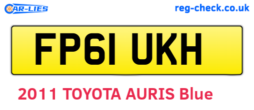 FP61UKH are the vehicle registration plates.