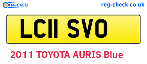 LC11SVO are the vehicle registration plates.