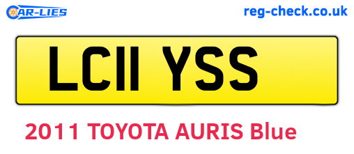 LC11YSS are the vehicle registration plates.