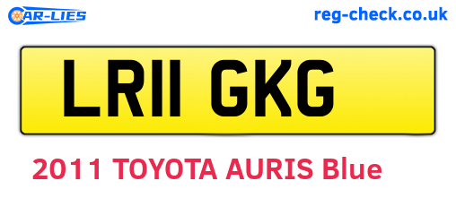 LR11GKG are the vehicle registration plates.