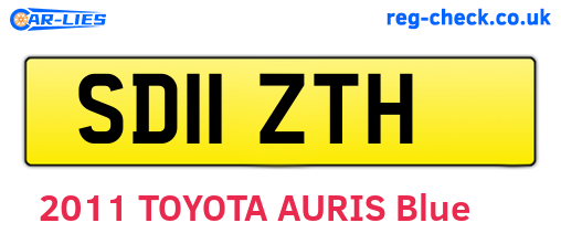 SD11ZTH are the vehicle registration plates.