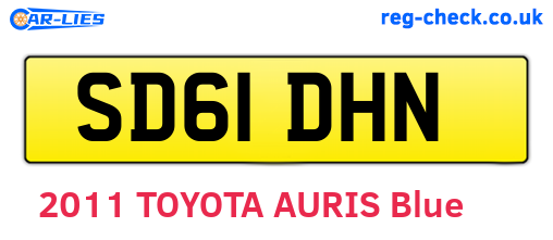 SD61DHN are the vehicle registration plates.