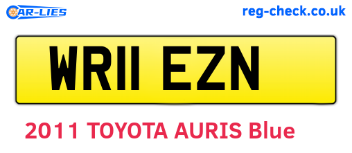 WR11EZN are the vehicle registration plates.