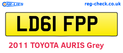 LD61FPP are the vehicle registration plates.