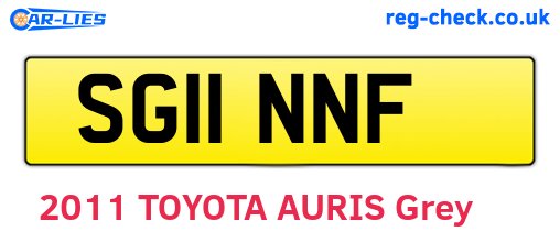 SG11NNF are the vehicle registration plates.