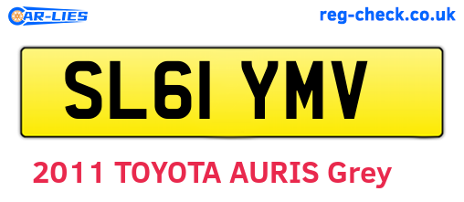SL61YMV are the vehicle registration plates.