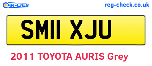 SM11XJU are the vehicle registration plates.