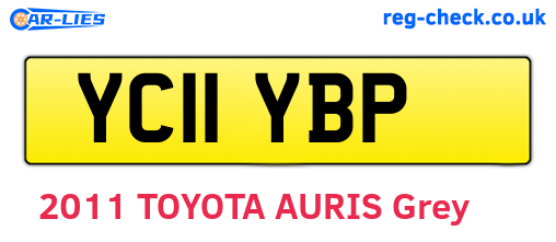 YC11YBP are the vehicle registration plates.
