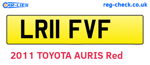 LR11FVF are the vehicle registration plates.