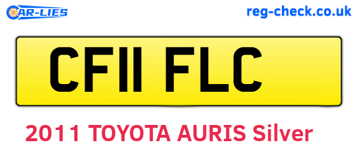 CF11FLC are the vehicle registration plates.
