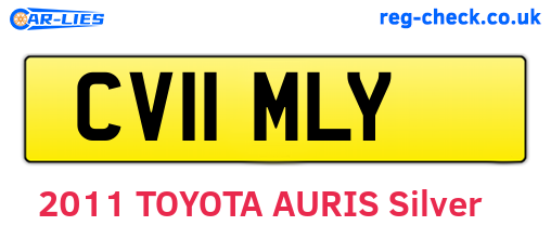 CV11MLY are the vehicle registration plates.