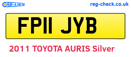FP11JYB are the vehicle registration plates.