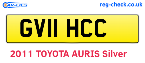 GV11HCC are the vehicle registration plates.