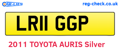 LR11GGP are the vehicle registration plates.