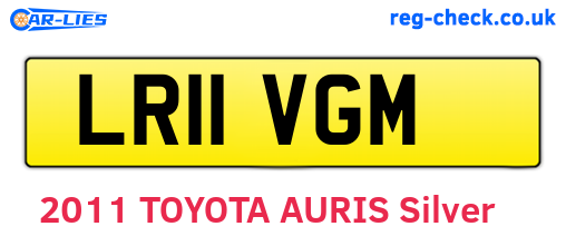LR11VGM are the vehicle registration plates.
