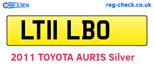 LT11LBO are the vehicle registration plates.