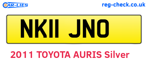 NK11JNO are the vehicle registration plates.