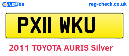 PX11WKU are the vehicle registration plates.