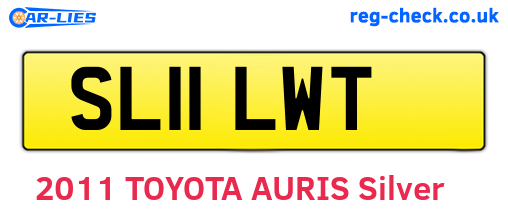 SL11LWT are the vehicle registration plates.