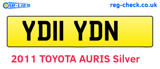 YD11YDN are the vehicle registration plates.