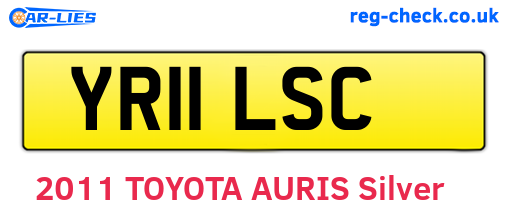 YR11LSC are the vehicle registration plates.