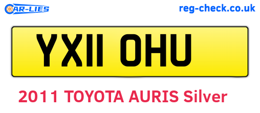 YX11OHU are the vehicle registration plates.