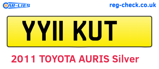 YY11KUT are the vehicle registration plates.