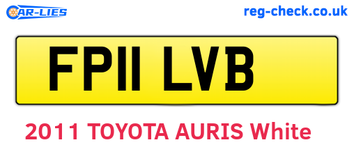FP11LVB are the vehicle registration plates.