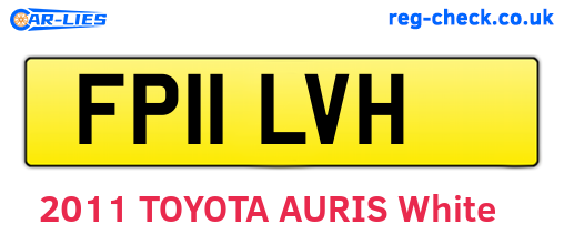 FP11LVH are the vehicle registration plates.
