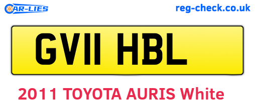 GV11HBL are the vehicle registration plates.