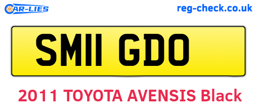 SM11GDO are the vehicle registration plates.