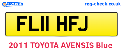 FL11HFJ are the vehicle registration plates.