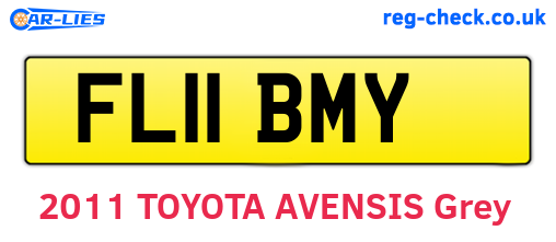 FL11BMY are the vehicle registration plates.