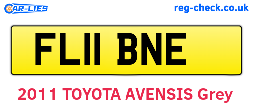 FL11BNE are the vehicle registration plates.