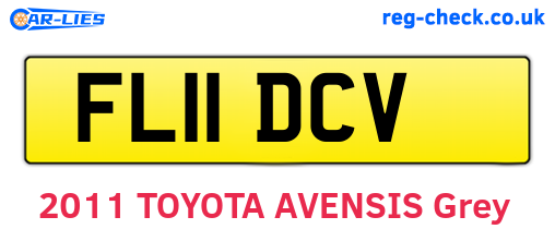 FL11DCV are the vehicle registration plates.