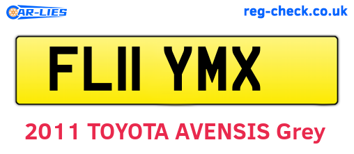 FL11YMX are the vehicle registration plates.
