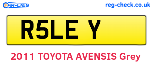 R5LEY are the vehicle registration plates.