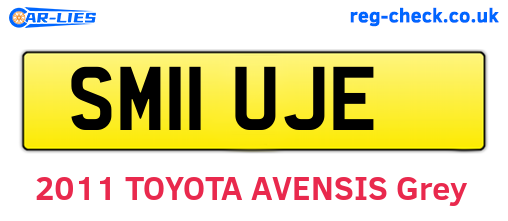 SM11UJE are the vehicle registration plates.