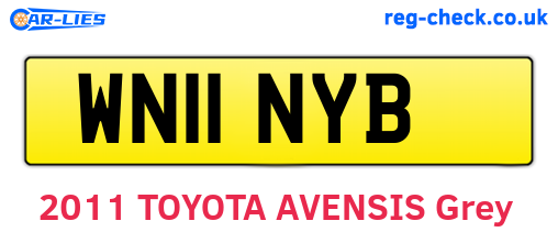 WN11NYB are the vehicle registration plates.