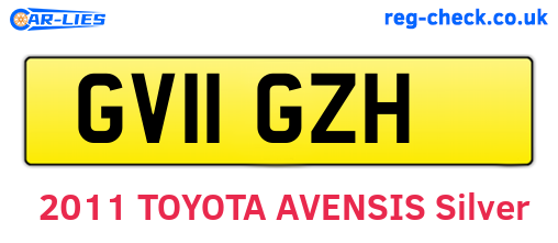 GV11GZH are the vehicle registration plates.