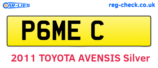 P6MEC are the vehicle registration plates.