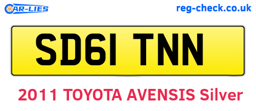 SD61TNN are the vehicle registration plates.