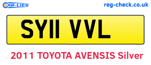 SY11VVL are the vehicle registration plates.