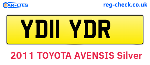 YD11YDR are the vehicle registration plates.