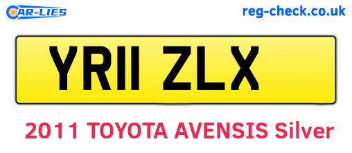 YR11ZLX are the vehicle registration plates.