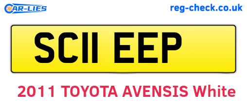 SC11EEP are the vehicle registration plates.