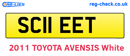 SC11EET are the vehicle registration plates.