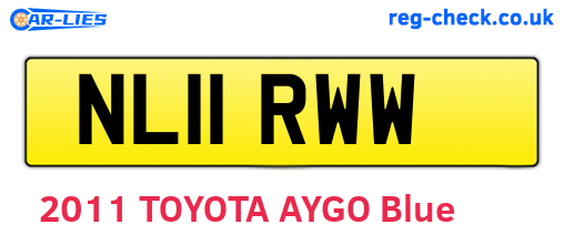 NL11RWW are the vehicle registration plates.